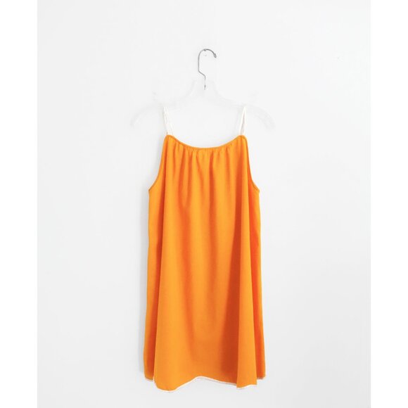 Vtg 50s Schrank Orange Night Slip Dress and Duster Set size Medium - Picture 5 of 8